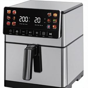 หม้อทอดไร้น้ำมันดิจิตอลกำลังสูง 2200 วัตต์ ความจุ 8 ลิตร พร้อมเคลือบสารกันติด LFGB FDA หน้าจอสัมผัส LED ความจุขนาดใหญ่ 10 โปรแกรมตั้งค่าล่วงหน้า 200 องศาเซลเซียส - Product Image 3