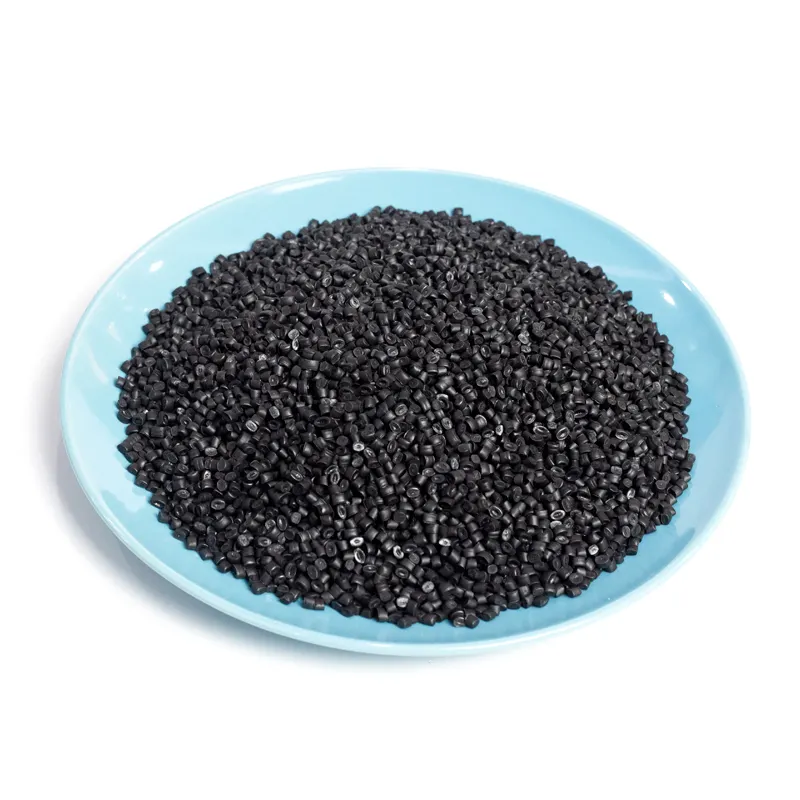 Recycelte Kunststoff schwarze Farbe Pellets HDPE Rohstoff Film Granulat mit bestem Preis