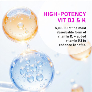 Cápsulas Blandas de Vitamina D3 K OEM ODM con Vitamina D para la Salud de Huesos y Dientes, Fórmula de Alta Potencia, Mantienen la Salud Muscular - Product Image 4