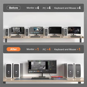 Commutateur KVM TESmart <span class=keywords><strong>4</strong></span> ports DisplayPort 1.2 DP 4K60Hz avec concentrateur <span class=keywords><strong>USB</strong></span> 2.0 prenant en charge le mode de passage du clavier et de la souris - Product Image 4