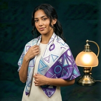 Écharpe en satin de soie personnalisable, imprimée à l'écran, carrée, pour cheveux, mode, brillante, pour femme, portable, cadeaux promotionnels, vente chaude