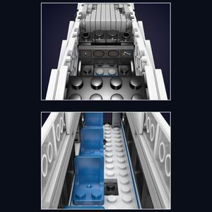 Train électrique à grande vitesse sur voie ferrée, transport, blocs de construction en plastique ABS, jouet de construction à l'échelle 1:1, OEM - Product Image 3