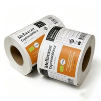 Étiquettes en papier vinyle imprimées, imperméables, pour l'emballage des boîtes de café, des pots et des bouteilles alimentaires