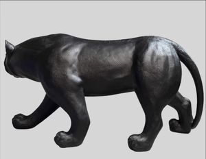 รูปปั้นทองสัมฤทธิ์รูปสัตว์ขนาดใหญ่รูปปั้นทองเหลืองรูปปั้นเสือดำ - Product Image 4