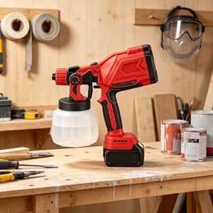 <span class=keywords><strong>Pistolet</strong></span> pulvérisateur électrique sans fil multifonctionnel L&P à batterie lithium sans balais pour la peinture à domicile et en extérieur - Product Image 4