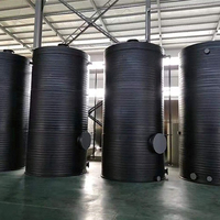 Réservoir de stockage vertical en polyéthylène HDPE pour eau et eaux usées industrielles avec garantie d'un an, personnalisable en usine