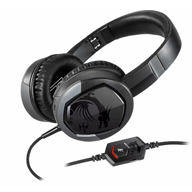 GH30 V2 E-Sports Game Headset Folding Noise Reduction Adjustable Microphone Balanced Armature 30ms Delay Stereo Function 1.8m