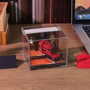 <span class=keywords><strong>Bloc</strong></span> de papeterie 3D Train Magique Voyage du Sorcier, Calendrier 2027, Plateforme Ferroviaire Lumineuse, Sculpture Artistique, Cadeau Premium pour les Fans de Films - Product Image 3