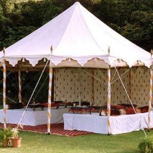 Carpa para Eventos al Aire Libre de Estilo Romántico, de Algodón, con Estructura de Metal/Bambú, Diseño Moderno y Elegante, Portátil, Novedad para Bodas - Product Image 2