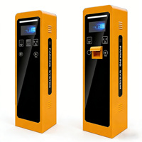 Distributeur de billets de stationnement en acier inoxydable Zhanjiang IP65 avec système de paiement automatique lumineux et barrière de contrôle d'accès