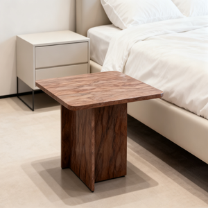 Table de salle à manger en marbre rouge Colinas en pierre naturelle, moderne, pour hôtel, avec garantie d'un an - Product Image 1