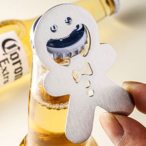 Abridor de Botellas de Cerveza con Diseño de Muñeco de Jengibre, Creativo y Divertido, de Metal, Regalo de Navidad - Product Image 2