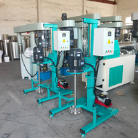 Disperseur pneumatique à grande vitesse entièrement en acier inoxydable portable monophasé personnalisé CE pour peintures, encre, huile, graisse, colorant de couleur