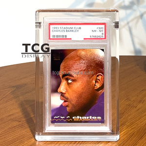Étui de présentation en acrylique magnétique TCG pour cartes Pokémon gradées PSA/BGS/CGC/SGC, avec effet scintillant orange pour cartes <span class=keywords><strong>Rookie</strong></span> - Product Image 1