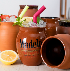 Taza Cantarito de 400 ml, Taza de Barro Hecha a Mano para Cócteles, Cerámica Rústica Roja, Tazas Cantaritos de Barro Personalizadas - Product Image 4