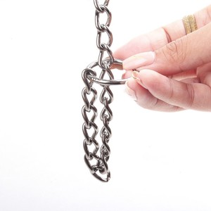 Collier pour chien en acier inoxydable réglable avec rivets, motif uni, idéal pour l'entraînement et la promenade quotidienne - Product Image 3