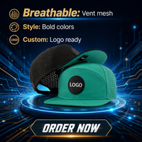 Casquettes de golf et casquettes trucker vierges à 6 ou 7 panneaux, personnalisables avec logo, de haute qualité, non structurées, à séchage rapide, imperméables, à visière plate et à fermeture snapback