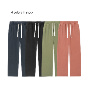 <span class=keywords><strong>Pantalon</strong></span> de yoga taille moyenne pour femmes taille élastique Logo personnalisé <span class=keywords><strong>pantalon</strong></span> de survêtement de sport en <span class=keywords><strong>velours</strong></span> coupe droite ample hanche levage Fitness - Product Image 5