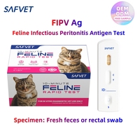 Antigène vétérinaire Fip Kit de test Fipv Complément pour animaux de compagnie Chat Félin Péritonite infectieuse Antigène Fipv Test rapide Traitement des chats