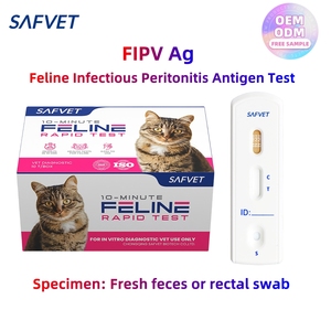 Kit de prueba de antígeno Fip veterinario, suplemento para mascotas, gato, felino, peritonitis infecciosa, antígeno Fipv, prueba rápida, tratamiento para gatos - Product Image 3