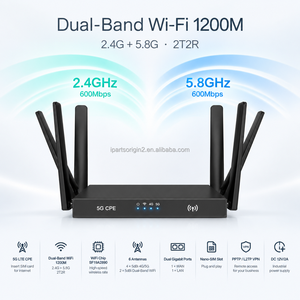 เราเตอร์อุตสาหกรรม 5G LTE CPE 1200M ดูอัลแบนด์ WiFi 2T2R ชิปเซ็ต SF19A2890 พอร์ต Gigabit WAN/LAN รองรับนาโนซิม รองรับ PPTP L2TP VPN - Product Image 4