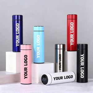 Bouteille d'eau intelligente personnalisée avec affichage LED de la température, en acier inoxydable, avec logo personnalisé, thermos, gourde isotherme - Product Image 1