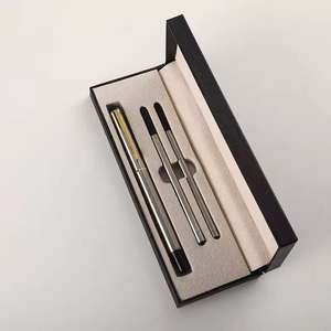 Atacado de Luxo Executivos Ballpoint <span class=keywords><strong>Fountain</strong></span> Canetas Gift Box com 2pcs Refill Custom Logo Metal Gift <span class=keywords><strong>Pen</strong></span> - Product Image 2