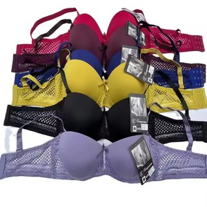 Hight Quality Fashion Women's Wire Free <b>Front</b> <b>Closure</b> <b>Bra</b> Solid Gray Ribbed Comfort Fit Non Convertible Straps - Product Image 5