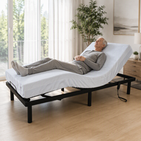 Cadre de lit électrique ergonomique en métal réglable, prix usine, vente en gros, base de lit intelligente pour hôtels et hôpitaux, tailles Twin, Queen, King