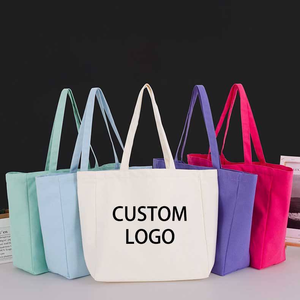 Productos más vendidos Bolsas de compras impresas con logotipo personalizado al por mayor Bolsas de compras de lona de gran capacidad Bolsas de compras de gran tamaño - Product Image 3