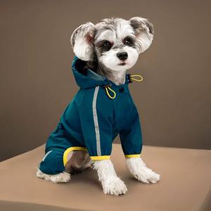 Customizável <span class=keywords><strong>Pet</strong></span> Dog Raincoat Impermeável Poliéster Raincoat Multi-color Outdoor Dog Raincoat - Product Image 5