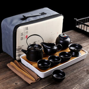 ชุดน้ำชาจีน ชุดกงฟู ชุดกาน้ำชาพกพา พร้อมที่กรองชา บรรจุในถุงของขวัญ - Product Image 5