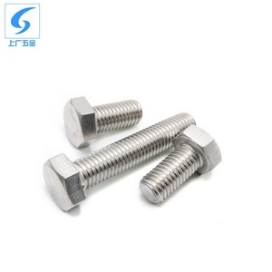 สกรูหัวหกเหลี่ยมสแตนเลส 304 ของ Shanghai Guang Hardware ตามมาตรฐาน Din933 ขนาด M27 M30 M33 M36 M39 M42 ระดับ 8.8 สำหรับการเชื่อมต่อ - Product Image 2