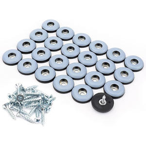 Planeurs de chaise à visser avec glissières de pieds de meubles en PTFE Tapis de sol en bois dur Patins de chaise Patins mobiles pour pieds de meubles - Product Image 1