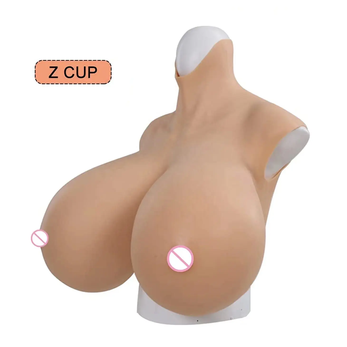 リアルなシリコン乳房は人工の偽のおっぱいを形成します巨大なZカップのブレストプレート