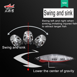 Esca dura <span class=keywords><strong>da</strong></span> <span class=keywords><strong>pesca</strong></span> 3 colori Mini Tumbler Mino 7cm 18g di pesce d'acqua dolce esca dura per acqua di mare - Product Image 3