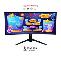 Moniteur de jeu FHD 34 pouces 3440x1440, écran LCD incurvé C-Curved R1500, compatible Windows/Android/Linux