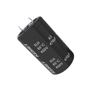 Condensateur à montage traversant ELH108M160AQ6AA 1 µF, en aluminium, à clipser, 85°C, Distributeur agréé - Product Image 1