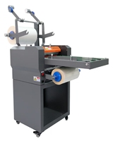 Machine à plastifier à chaud à rouleaux automatique de taille mini de 335mm pour la stratification multi-matériaux, y compris les plastiques et les feuilles