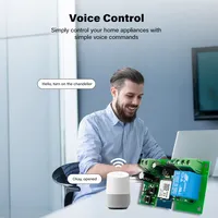 Module de commutation Wi-Fi TUYA Smart Home 2,4 GHz B/g/n 7-32V AC85V-250V avec télécommande radio RF433, relais à impulsions et auto-bloquant