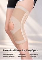 Genouillère de compression universelle en nylon souple pour la protection des genoux et des cuisses, idéale pour le basketball et les sports.