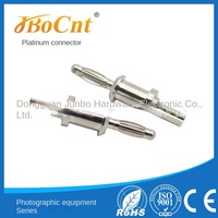 Adaptateur audio et vidéo étanche IP65 personnalisé Jbocnt JB-A-037 H59 4P, prise d'alimentation, connecteurs banane 2,5 mm, contacts en cuivre, mâle 0,5A