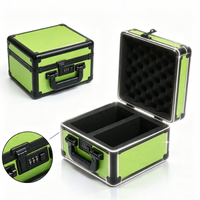 Boîte de rangement personnalisable en aluminium pour cartes - Étui de transport 2 rangées pour cartes de sport gradées, idéal pour les voyages