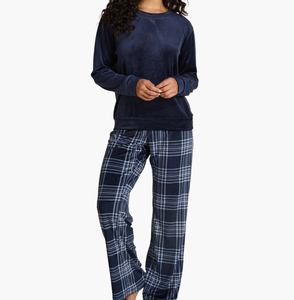 Conjunto de Pijama de Terciopelo de Lujo para Mujer, Ropa de Dormir Térmica de Invierno, Cintura Elástica, Transpirable, ODM, Ropa de Estar por Casa de Primavera - Product Image 1