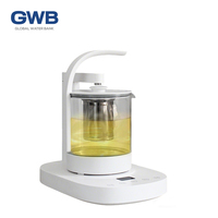 Distributeur d'eau chaude et froide instantanée électrique GWB GC04 1000W avec plaque chauffante en verre et acier inoxydable de qualité alimentaire pour la maison, la voiture et l'hôtel