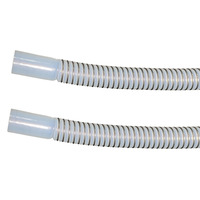 Tuyau flexible en PTFE ondulé résistant à l'aspiration avec renfort en spirale d'acier, résistance aux hautes températures, tuyau convolé en PTFE