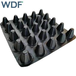 Cellule de drainage en plastique HDPE 20mm 25mm Panneau de drainage cellulaire de 60mm pour toit jardin ou système de drainage de toit - Product Image 1