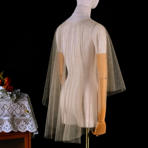 YouLaPan VG75-CP – Châle court tendance avec maille transparente scintillante effet ciel étoilé, cache-robe bustier pour <span class=keywords><strong>femme</strong></span> - Product Image 3