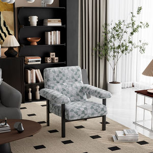 Nordique De Luxe Moderne En Métal Fauteuil Canapé Côté Loisirs Salon Chambre Paresseux Simple Velours Salon Accent Conception Confortable - Product Image 6