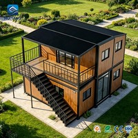 Maisons conteneurs préfabriquées extensibles pour dortoirs d'employés et logements de travailleurs, conçues avec des structures en acier durables
